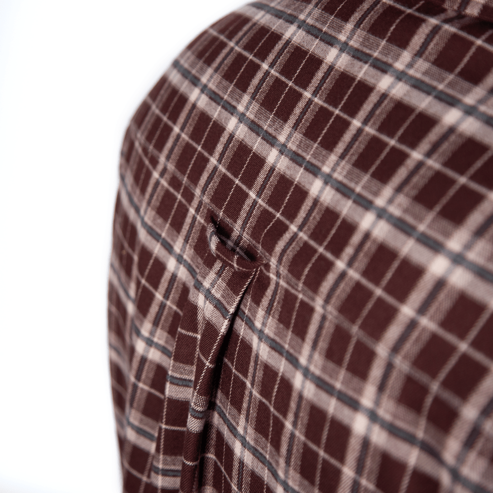 “Bureviy” Shirt Burgundy Check