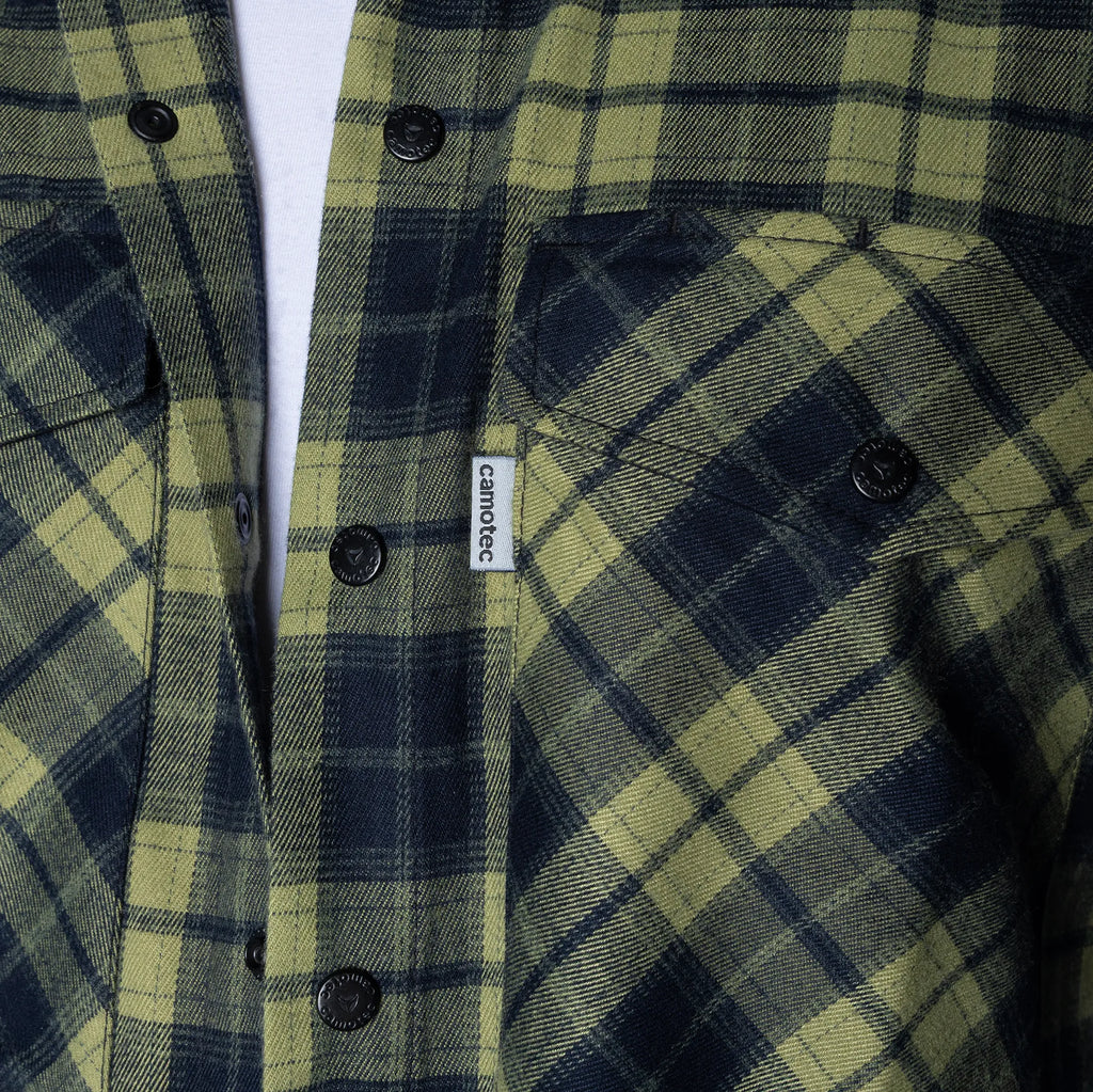 "Bureviy" Shirt Lime Green/Navy