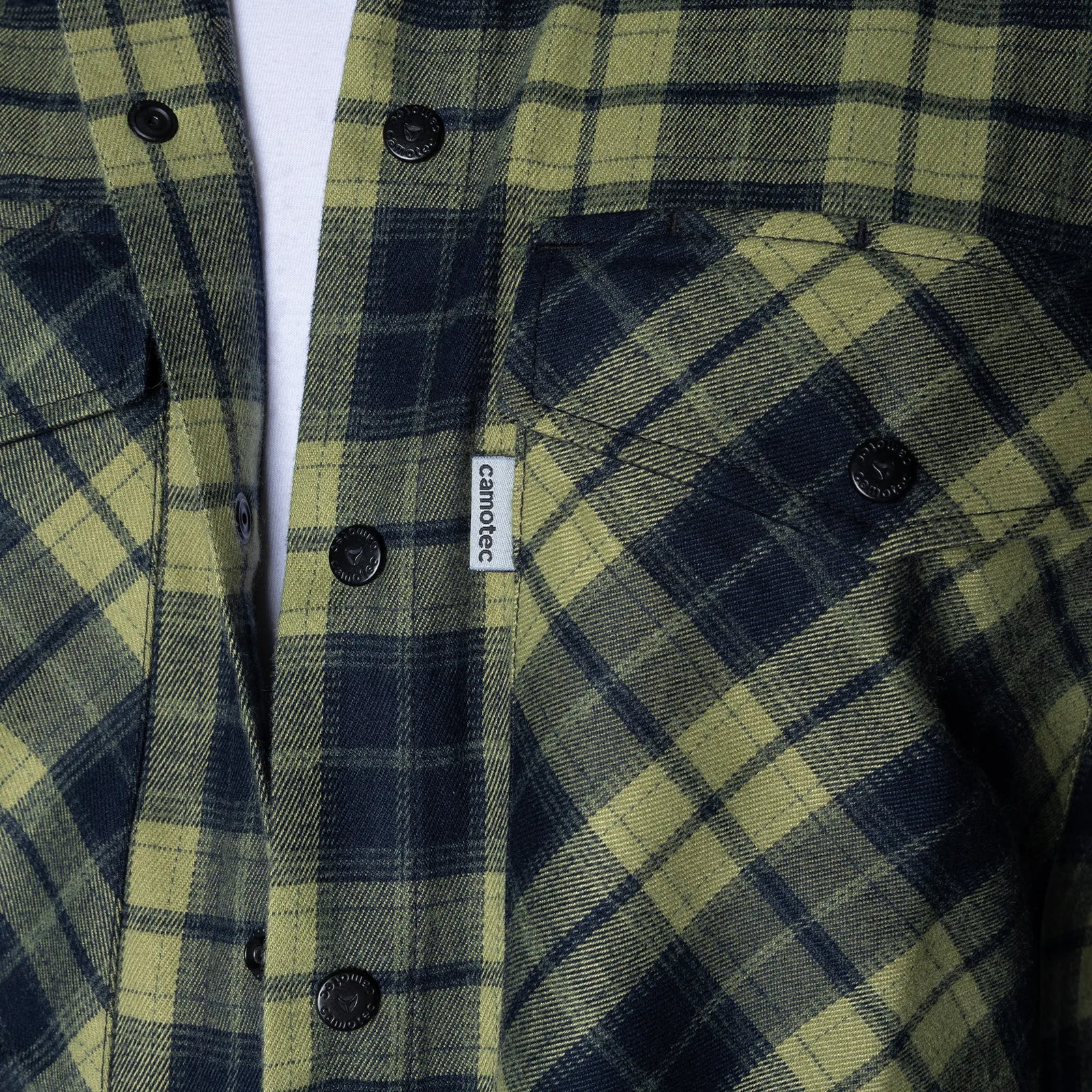 "Bureviy" Shirt Lime Green/Navy