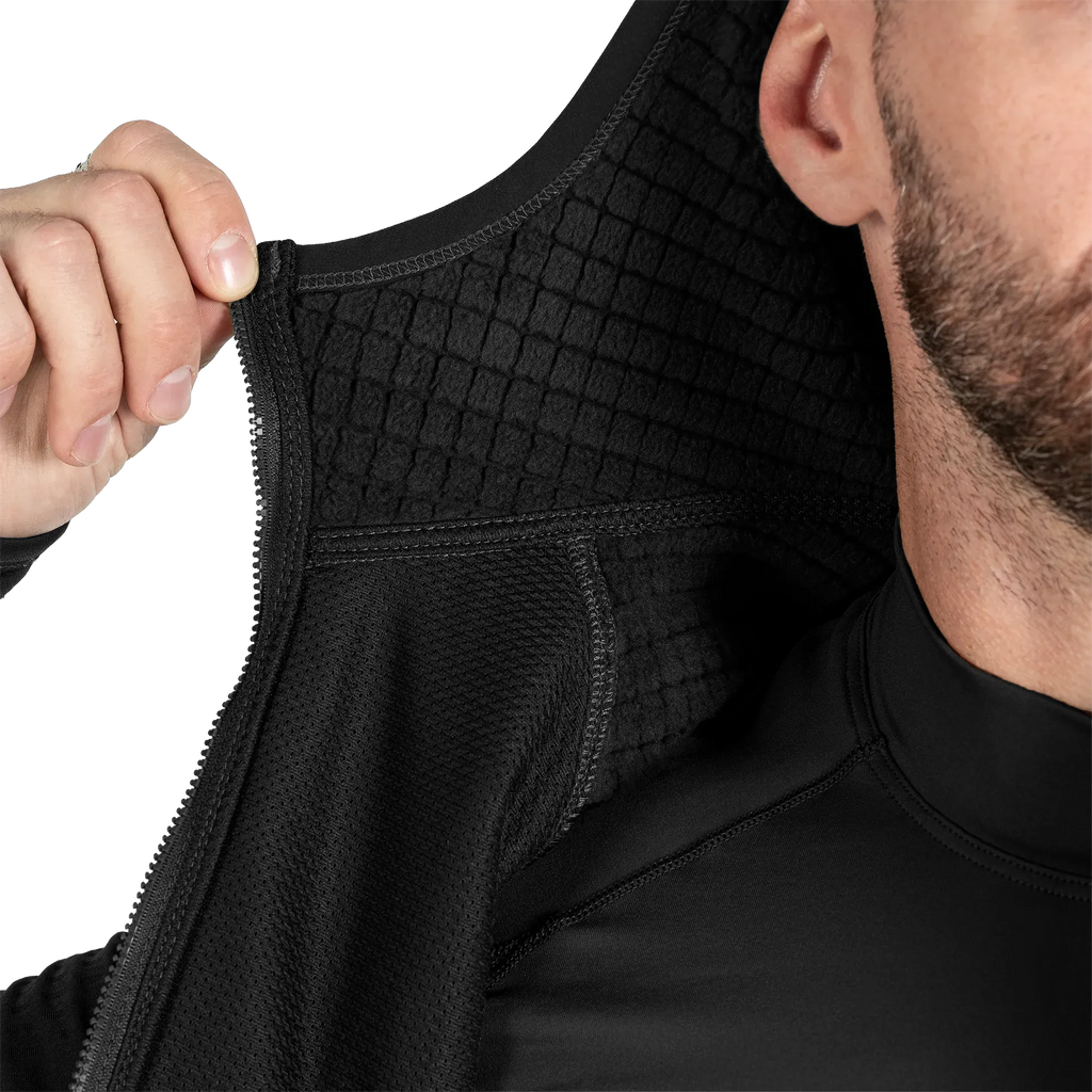 Jacket Plast Hood Gridshell Black (New)