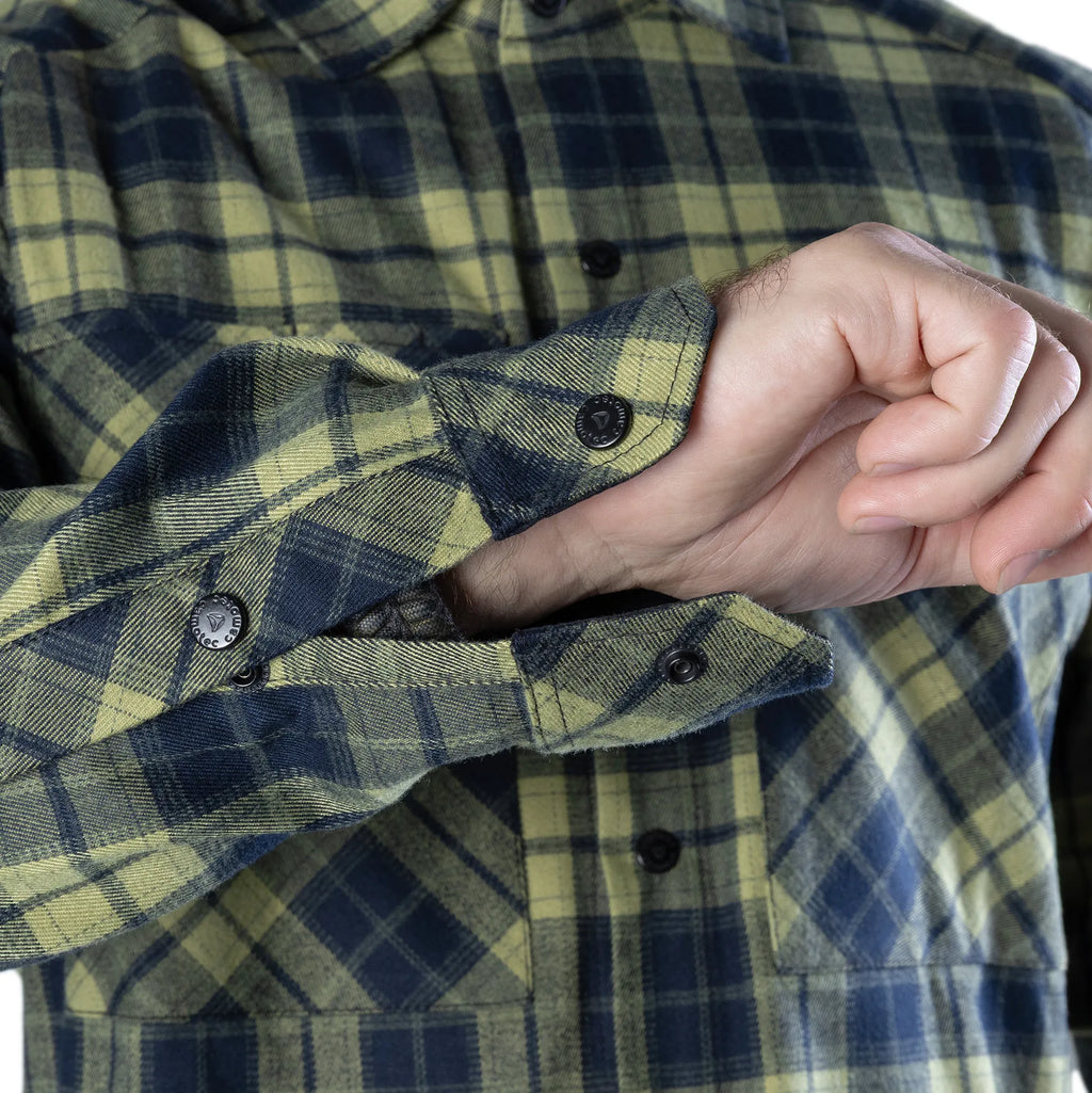 "Bureviy" Shirt Lime Green/Navy
