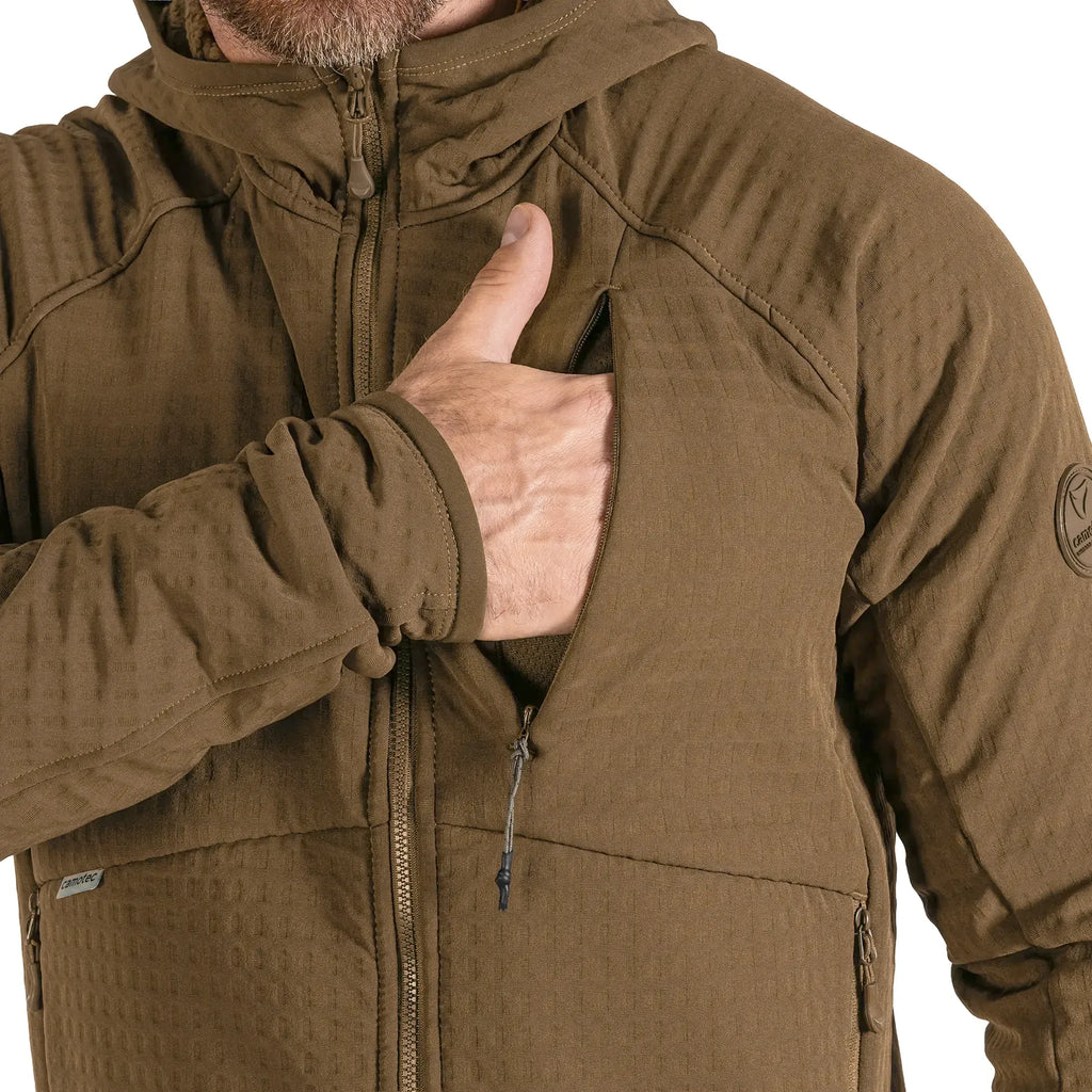 Jacket Plast Hood Gridshell Coyote (New)