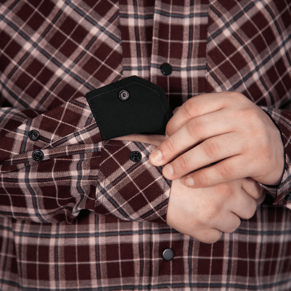 “Bureviy” Shirt Burgundy Check