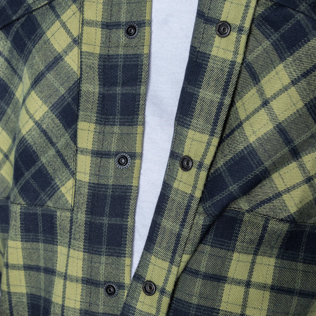"Bureviy" Shirt Lime Green/Navy