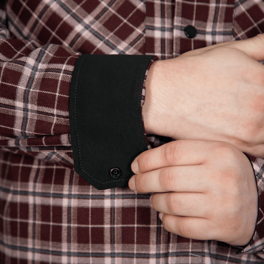 “Bureviy” Shirt Burgundy Check