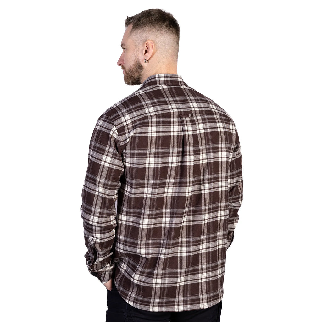 "Bureviy" Shirt Brown/White