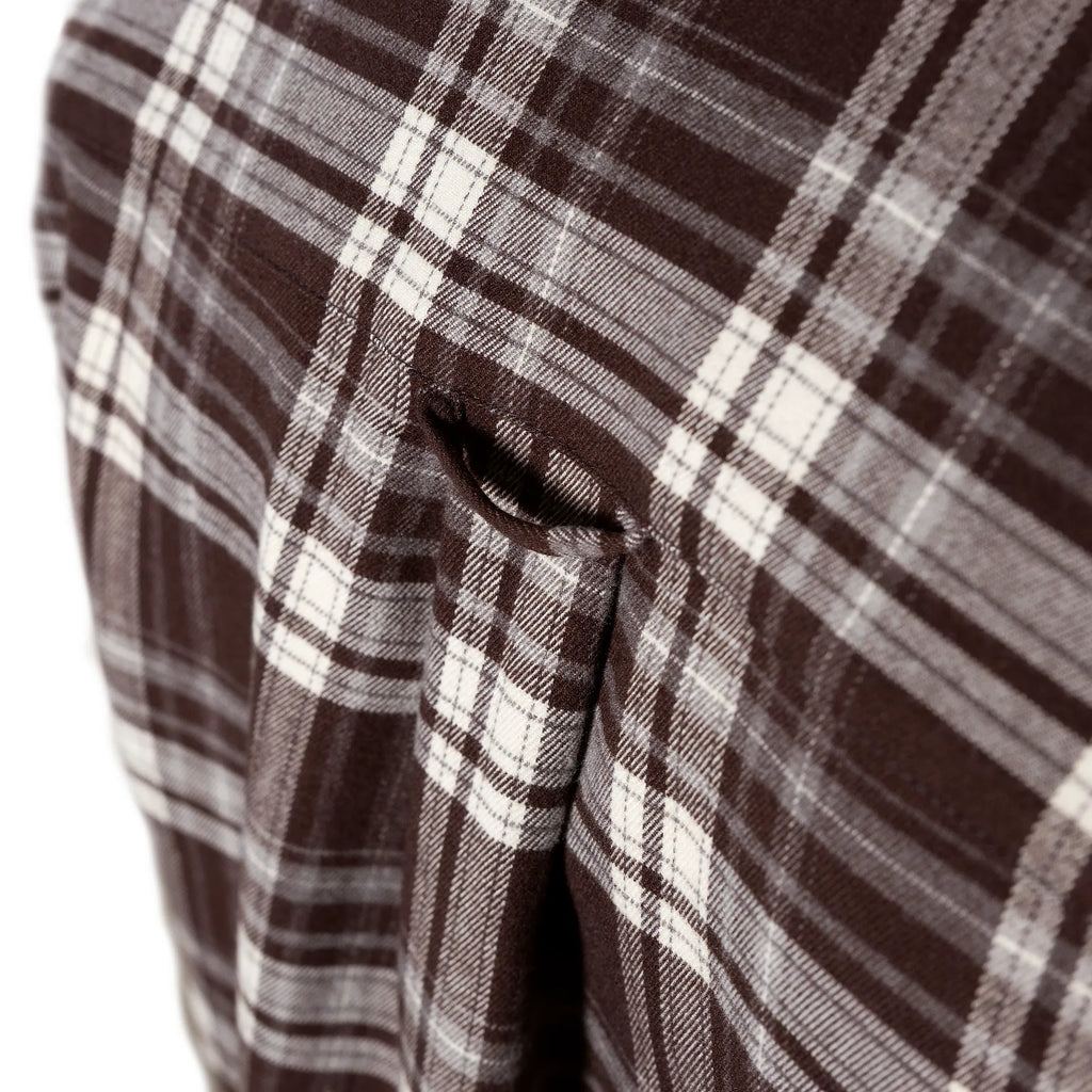 "Bureviy" Shirt Brown/White
