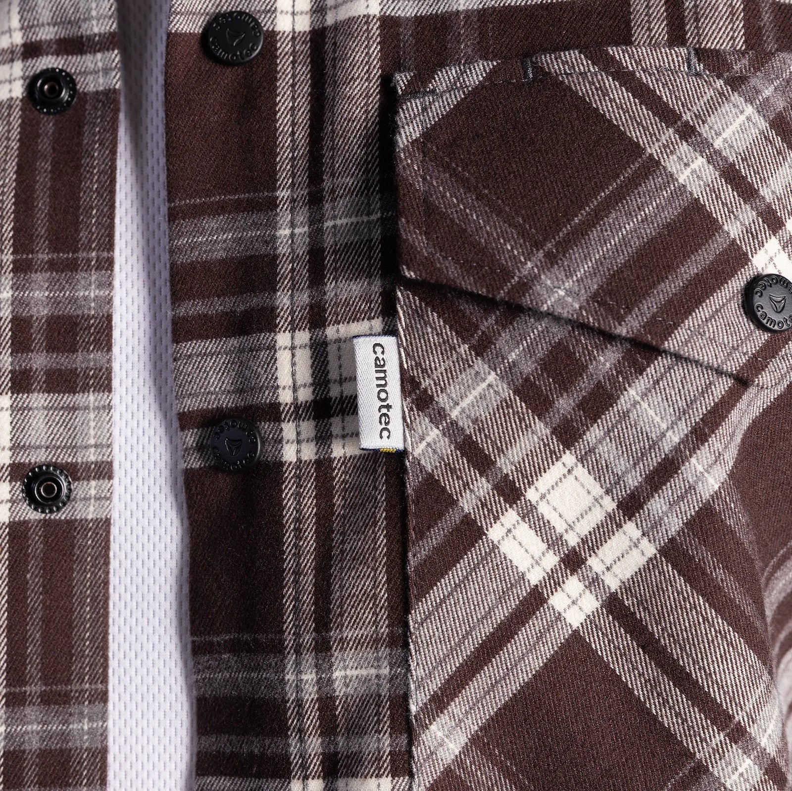 "Bureviy" Shirt Brown/White