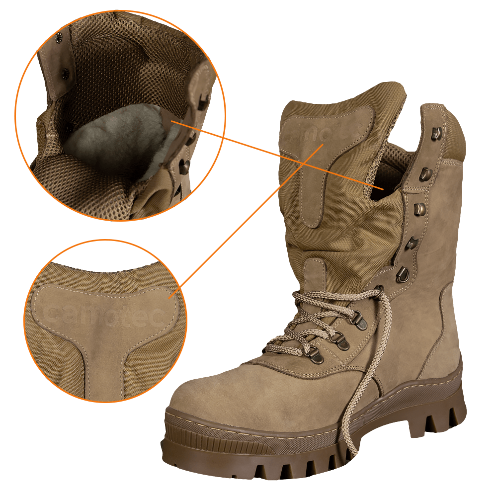 Winter Raptor Coyote Boots