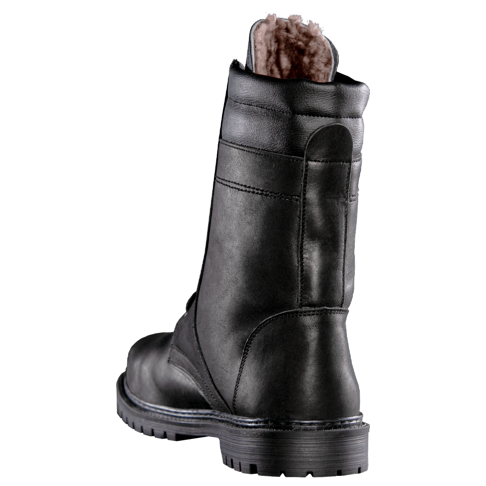 LP Natural Fur Black Boots