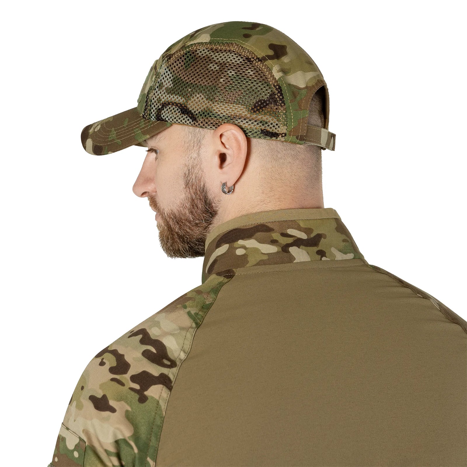 5-Panel Mesh Tactic Twill Multicam Baseball Cap