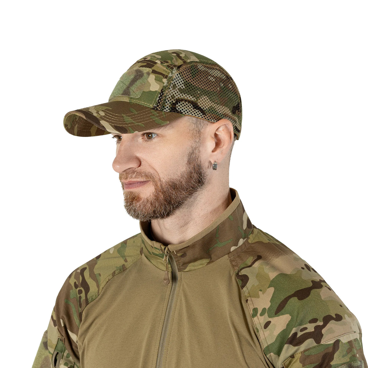 5-Panel Mesh Tactic Twill Multicam Baseball Cap
