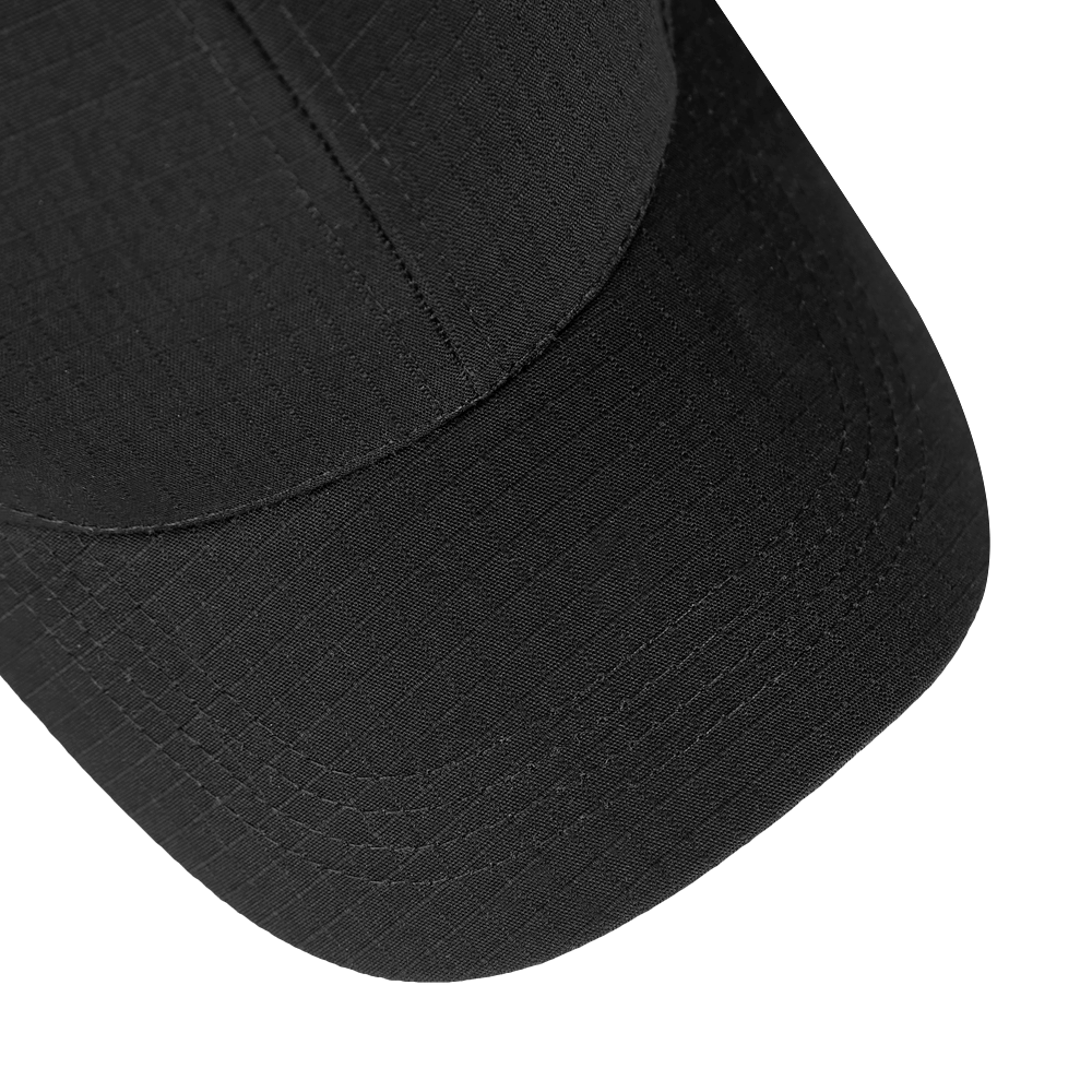 Baseball Cap New Fix Rip-Stop Teflon Black