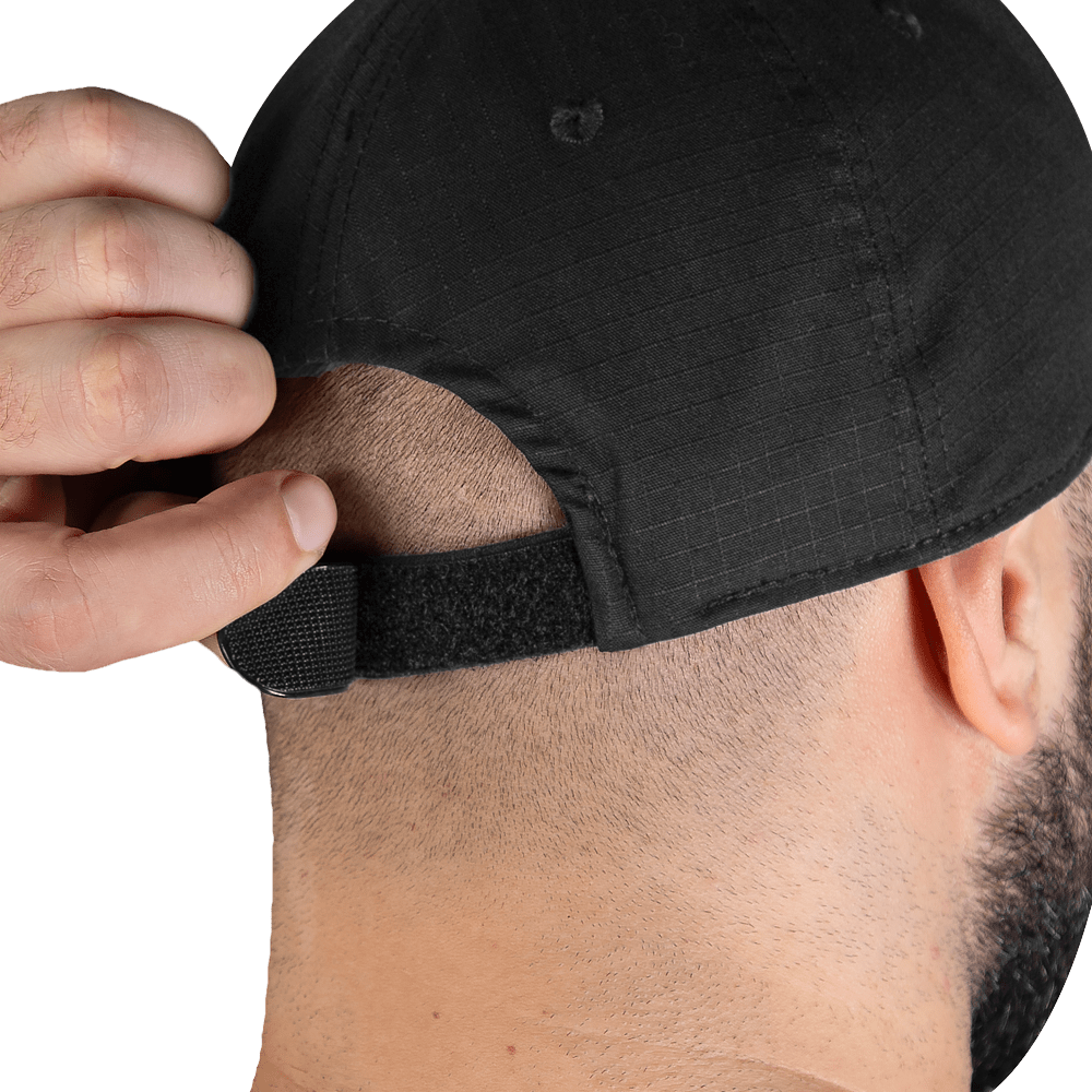 Baseball Cap New Fix Rip-Stop Teflon Black