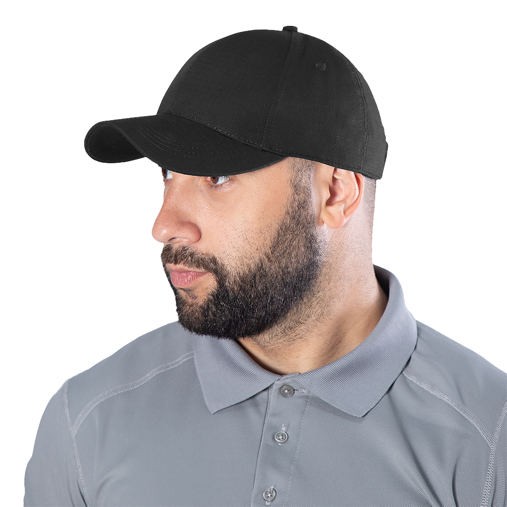 Baseball Cap New Fix Rip-Stop Teflon Black