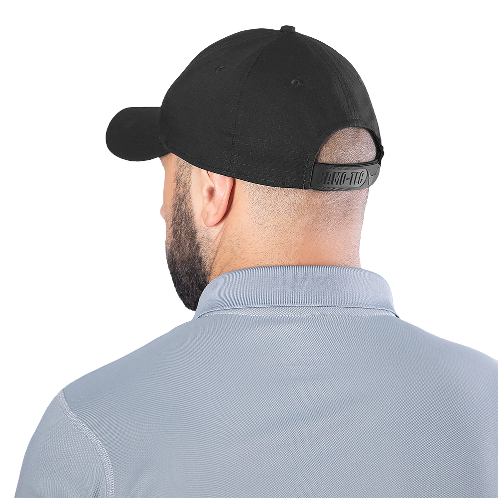 Baseball Cap New Fix Rip-Stop Teflon Black
