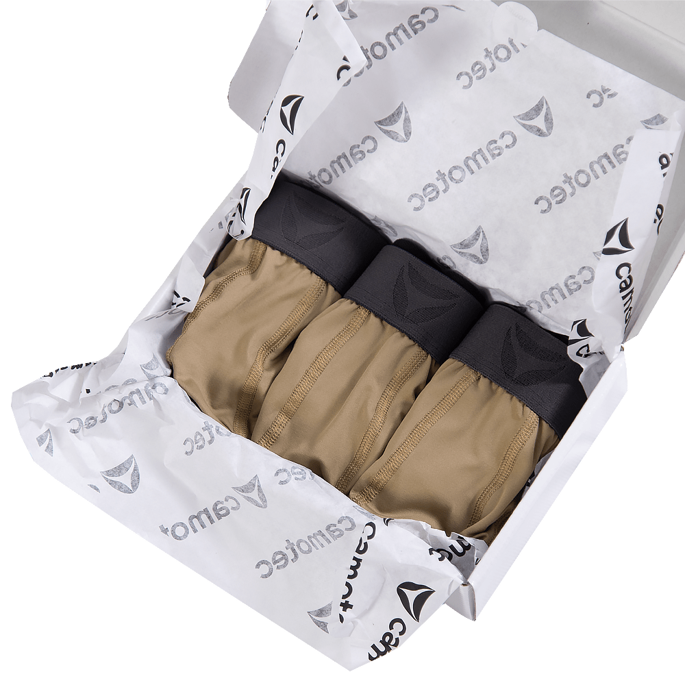 Men's Boxer Briefs Set Tan