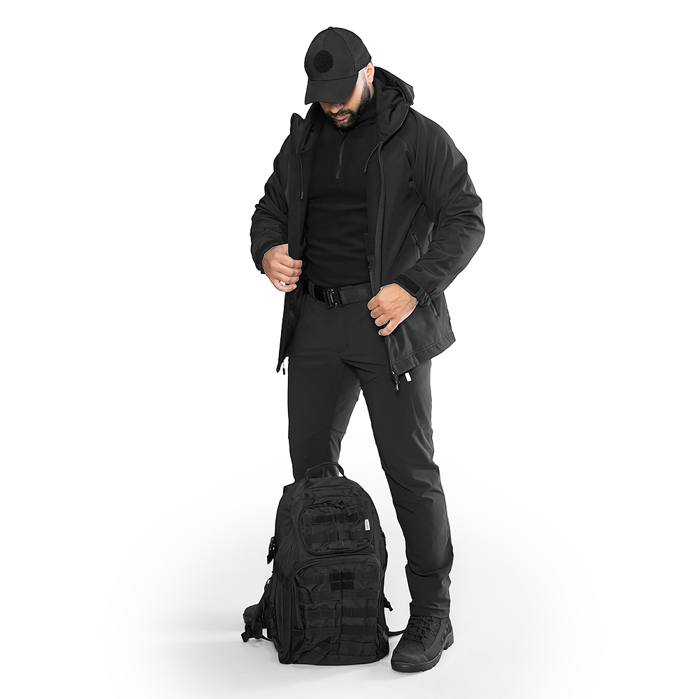 Fleece Jacket Hawk Black