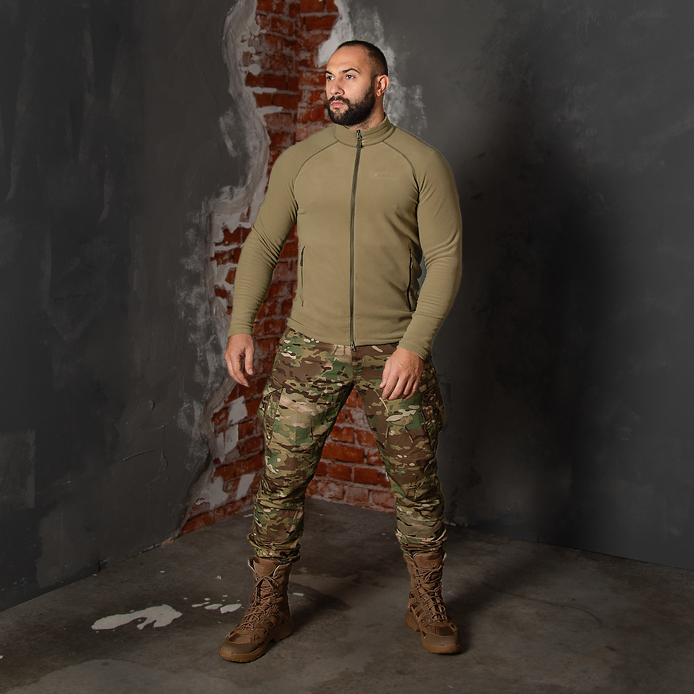 Fleece jacket Meadow Tan