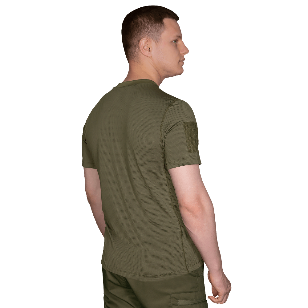 Chiton Patrol Grid Olive T-shirt