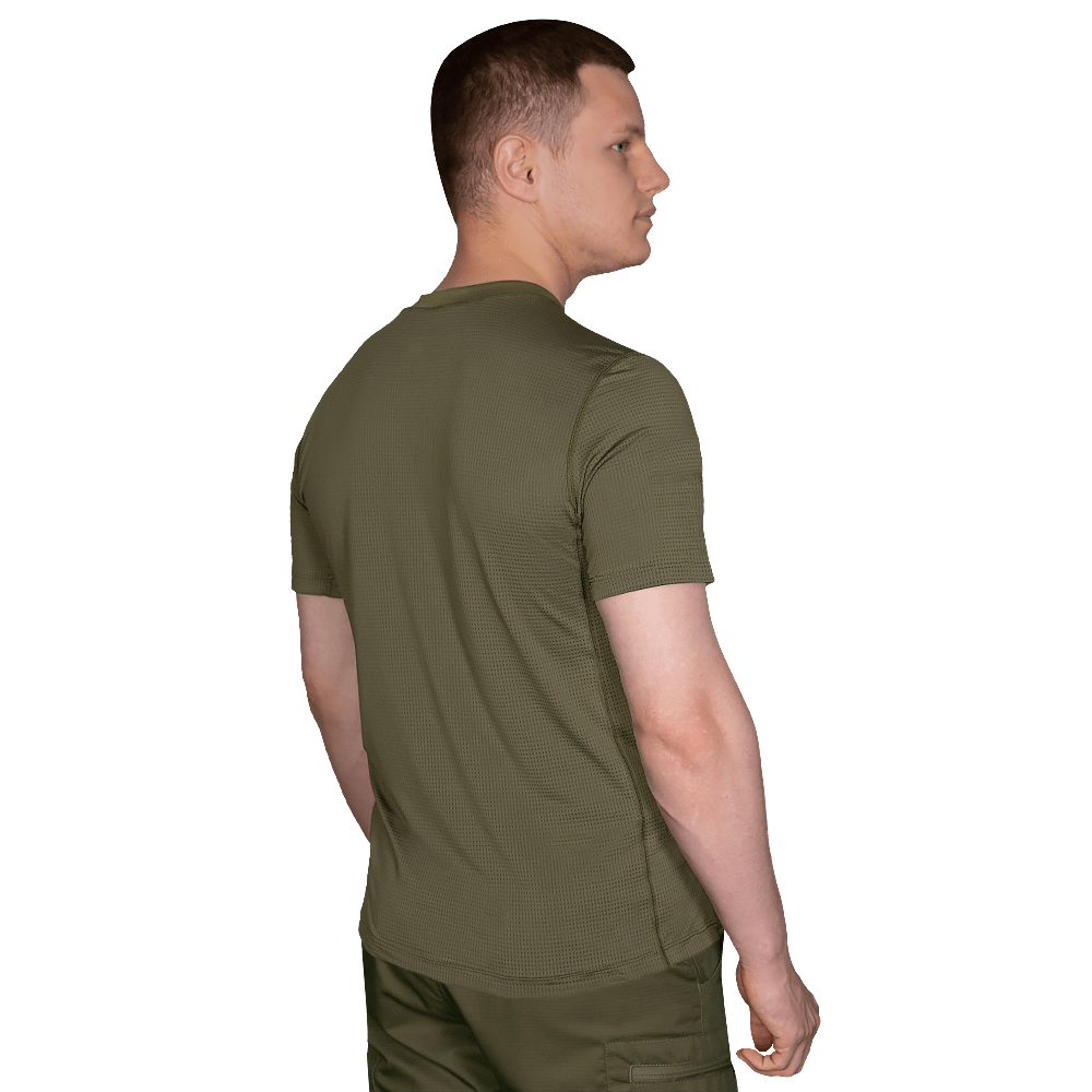 T-Shirt Chiton Grid Olive