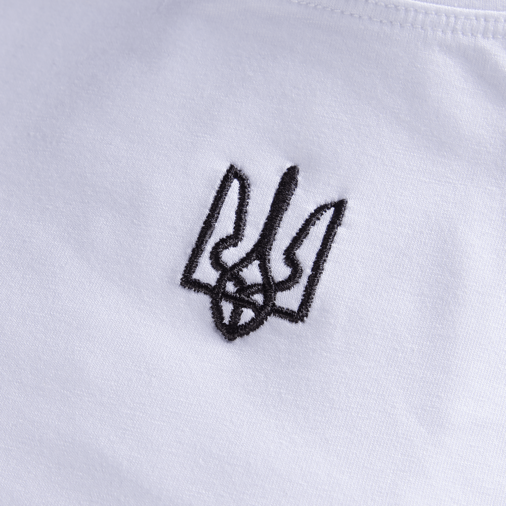 T-shirt Modal White (black trident)