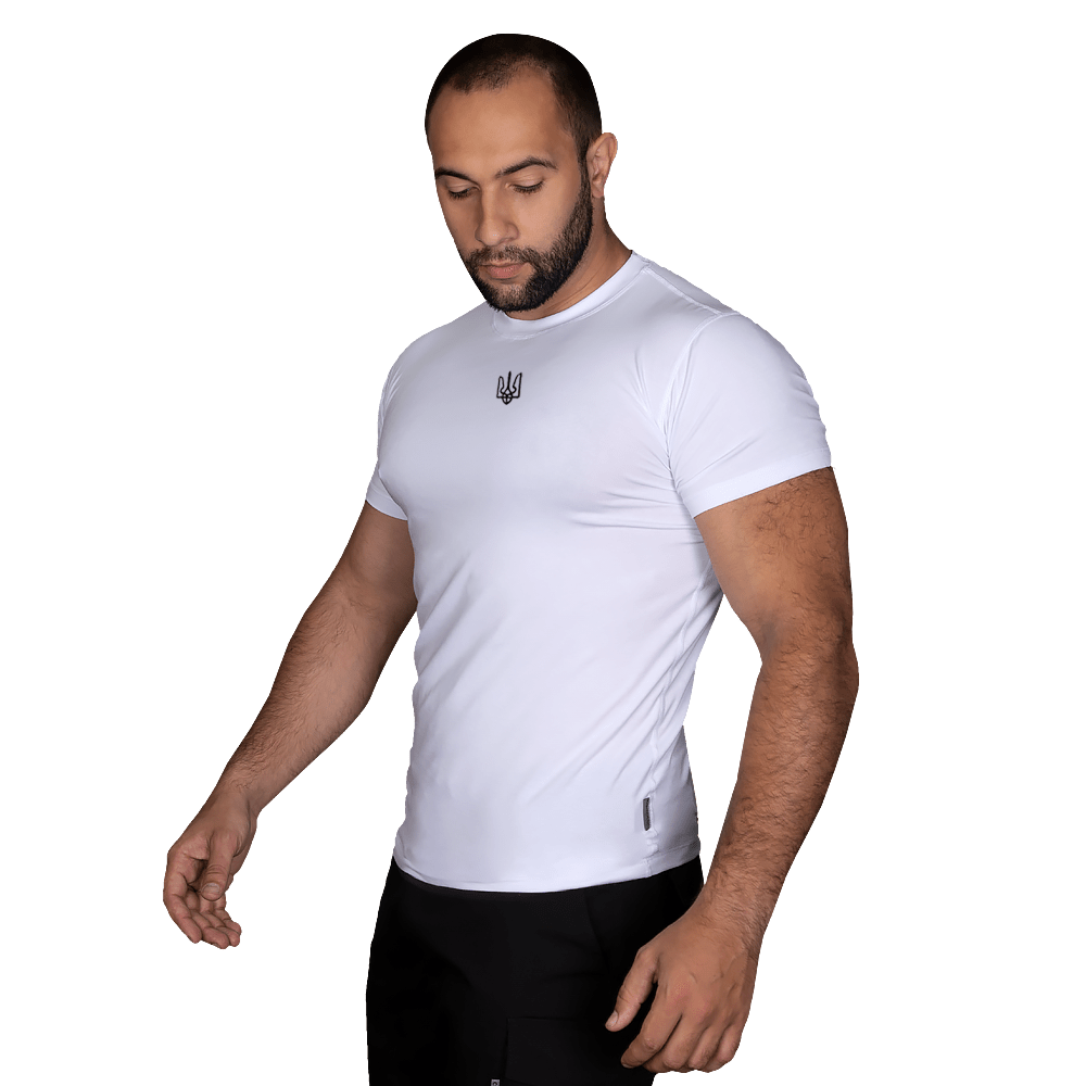 T-shirt Modal White (black trident)