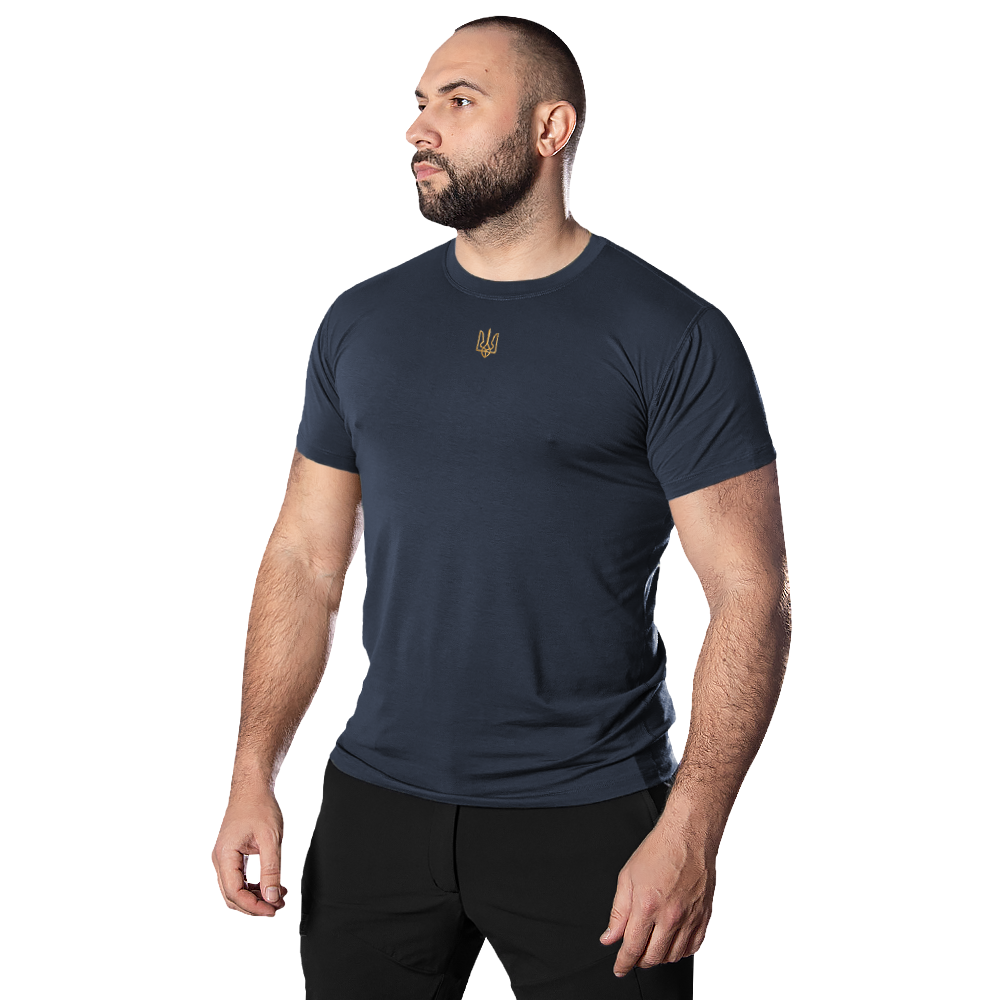 Modal T-shirt Dark Blue (golden trident)