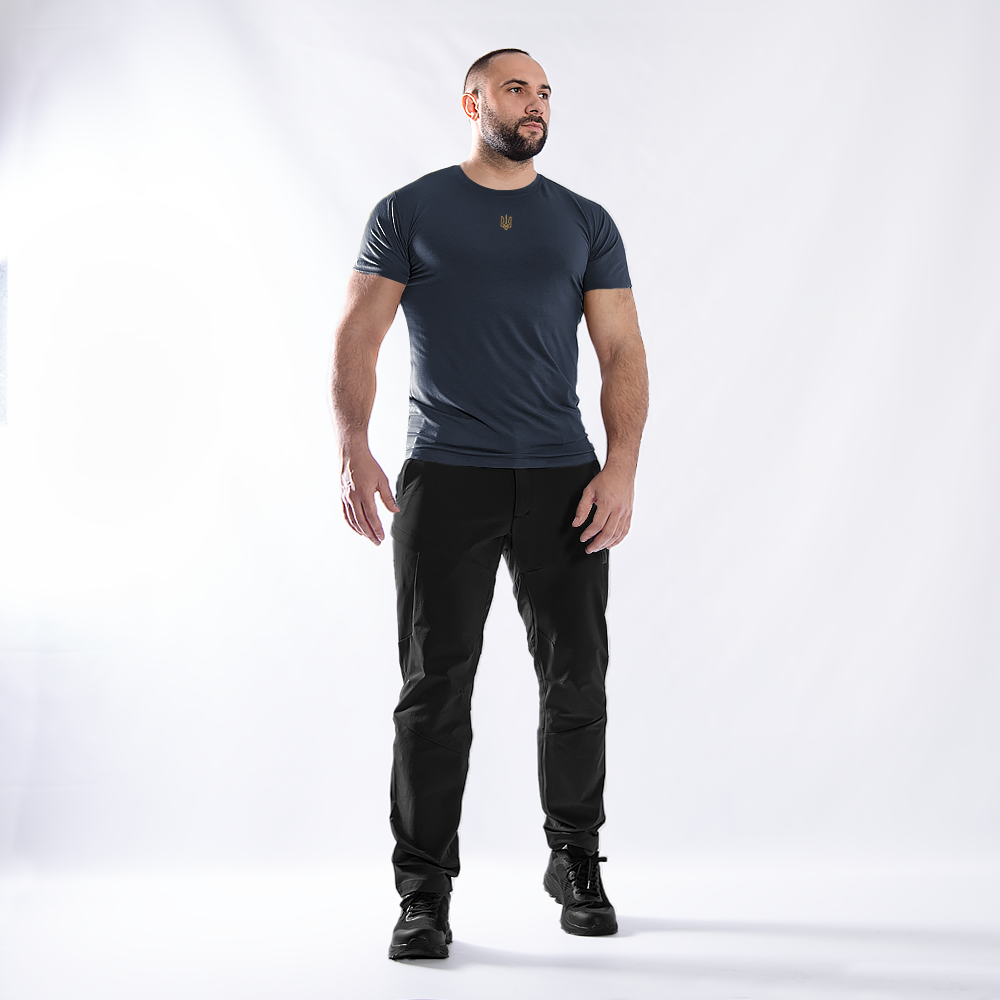 Modal T-shirt Dark Blue (golden trident)