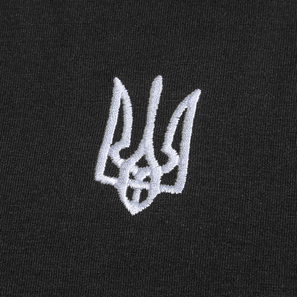 Modal T-shirt Black (white trident)