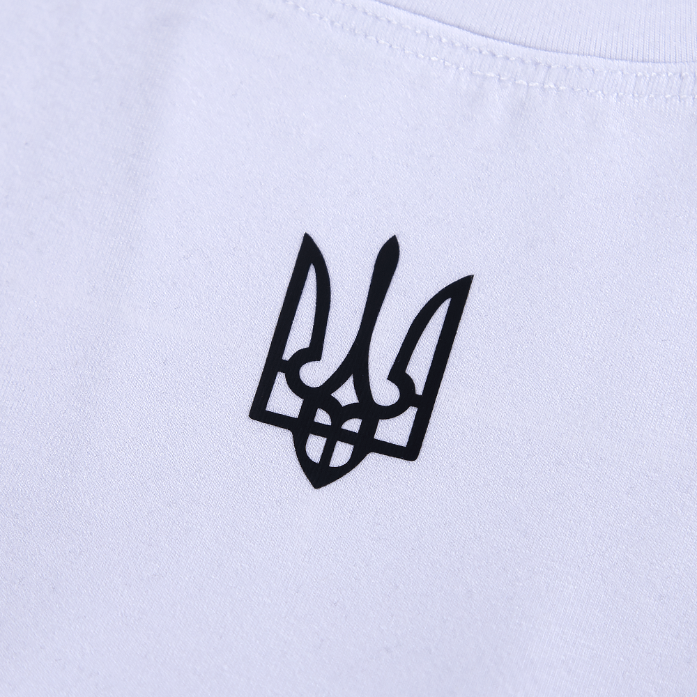 Modal T-shirt with Print White (Trident Black)