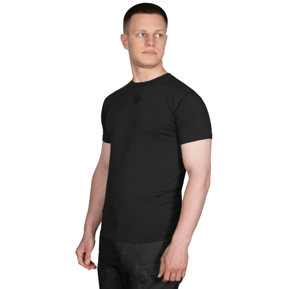 T-shirt Modal with print Black (Trident black)