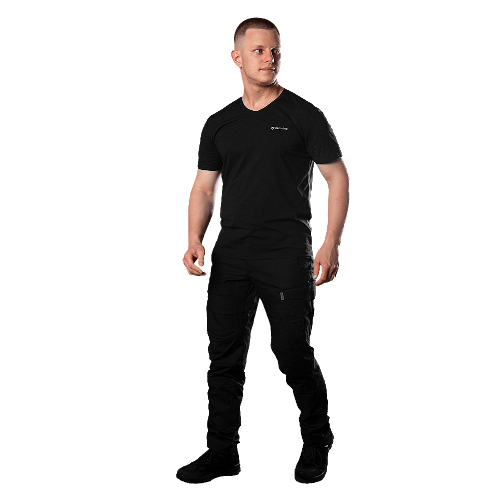 Totem V-neck T-shirt Black