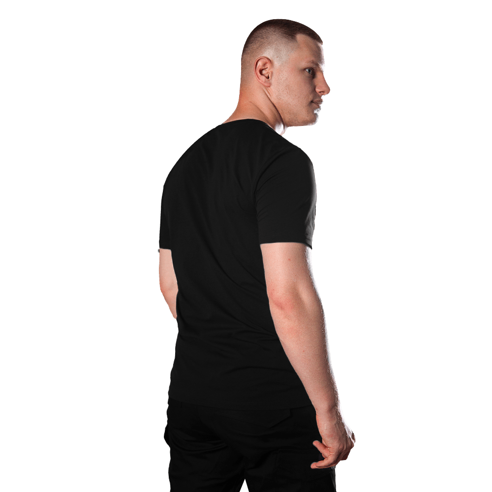 Totem V-neck T-shirt Black