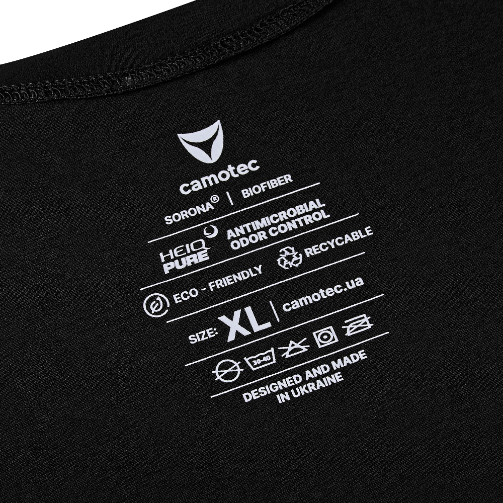 Totem V-neck T-shirt Black