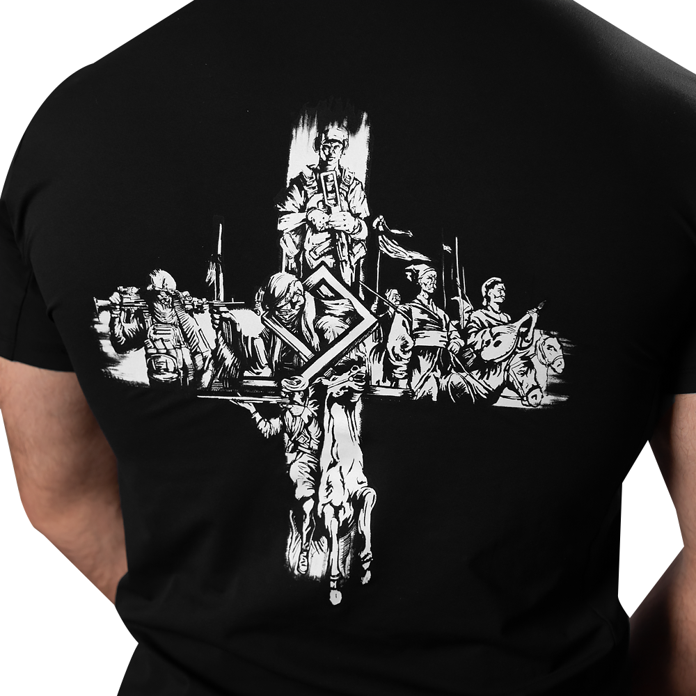 Totem Print T-shirt Black