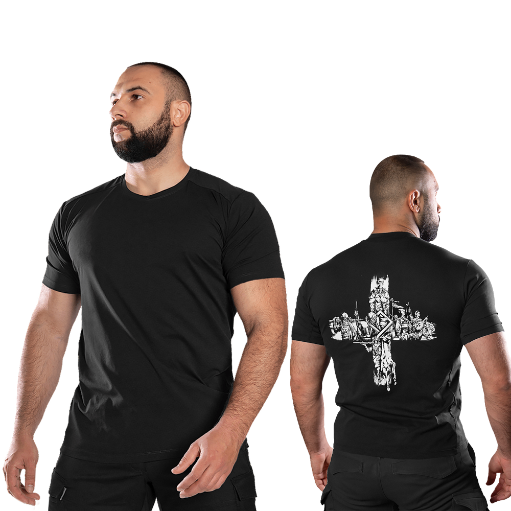 Totem Print T-shirt Black