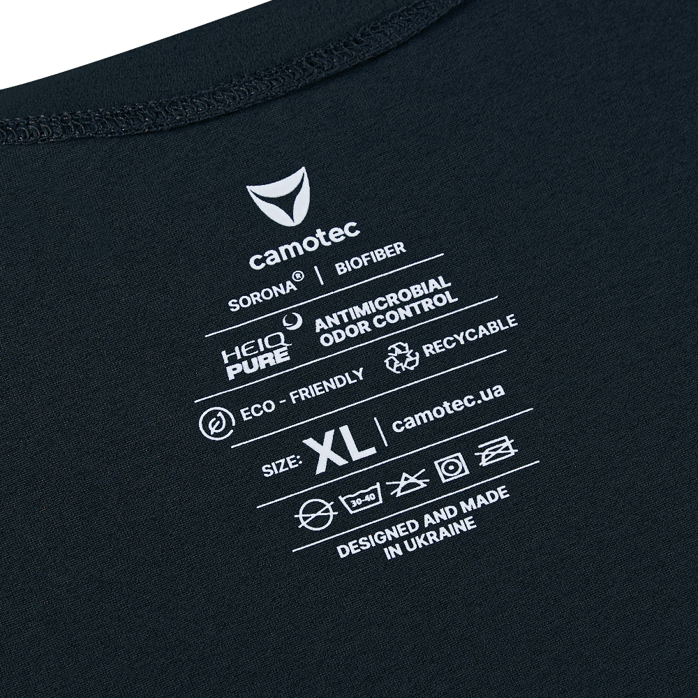 Totem V-neck T-shirt Navy Blue