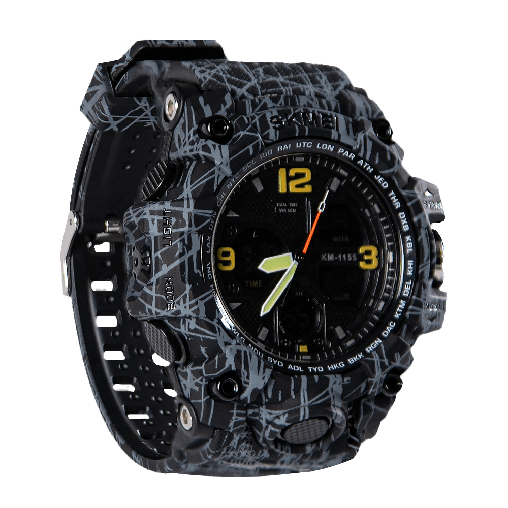 SK1155 Sports Watch Black and Gray