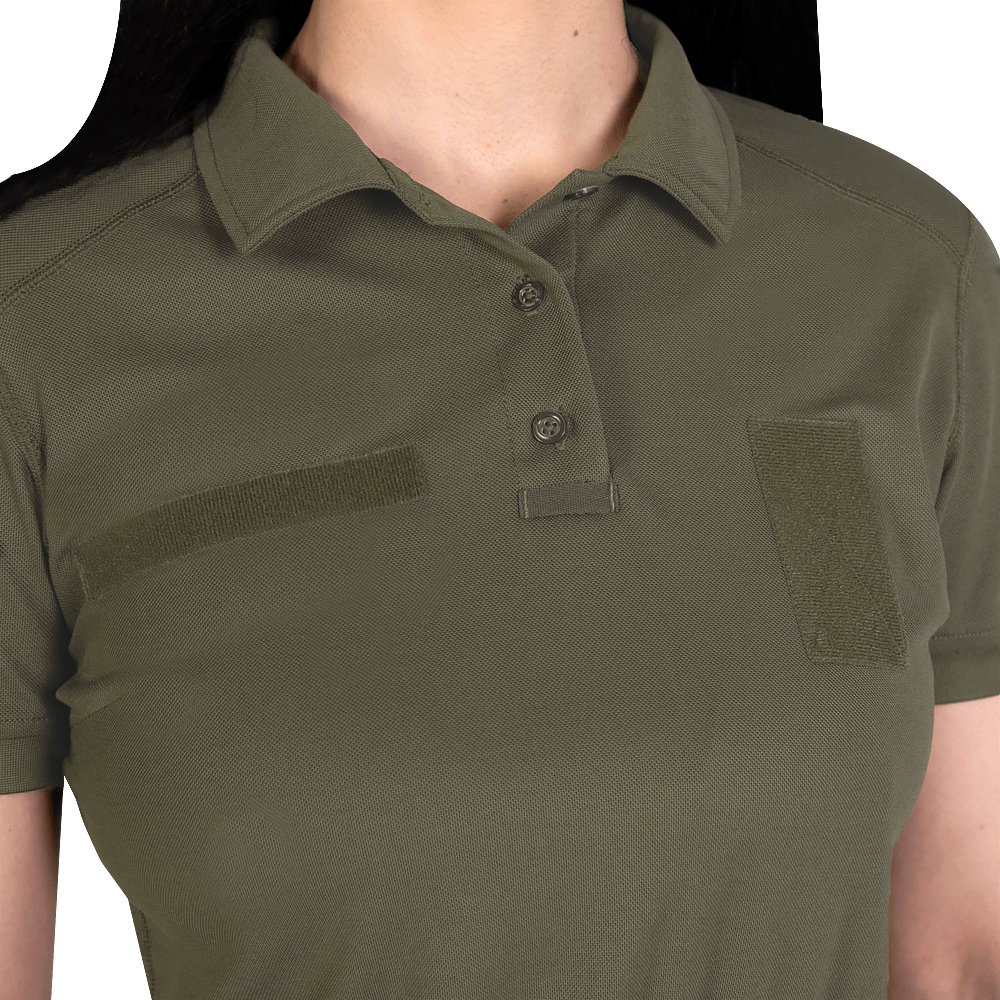 Women's polo Pani Army ID LT Olive