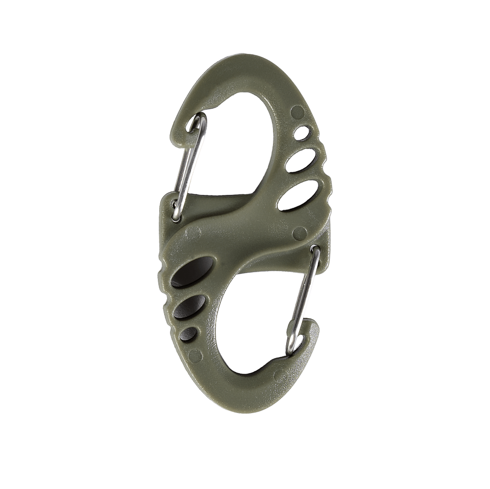 S-Hook Plastic Carabiner Olive