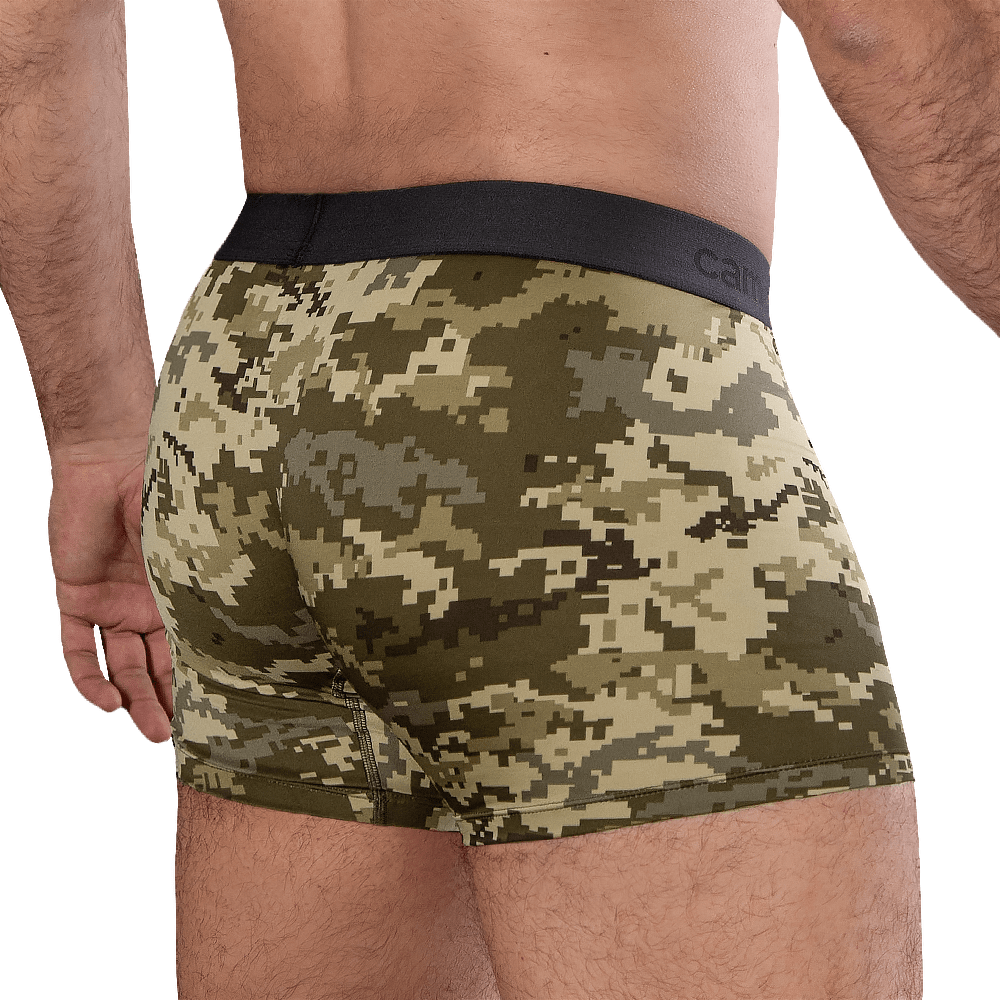 Men's boxer briefs set Olive/Pixel/MC