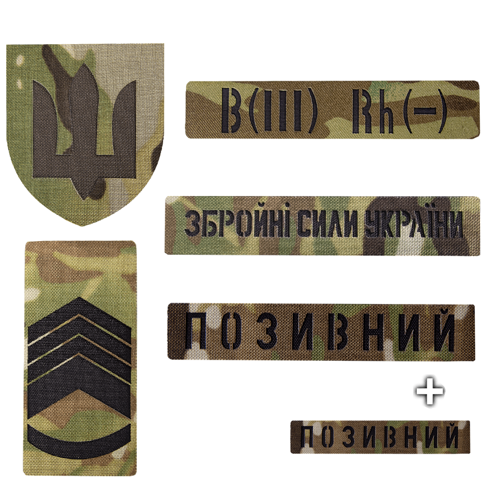 Camotec Army MC Patch Set