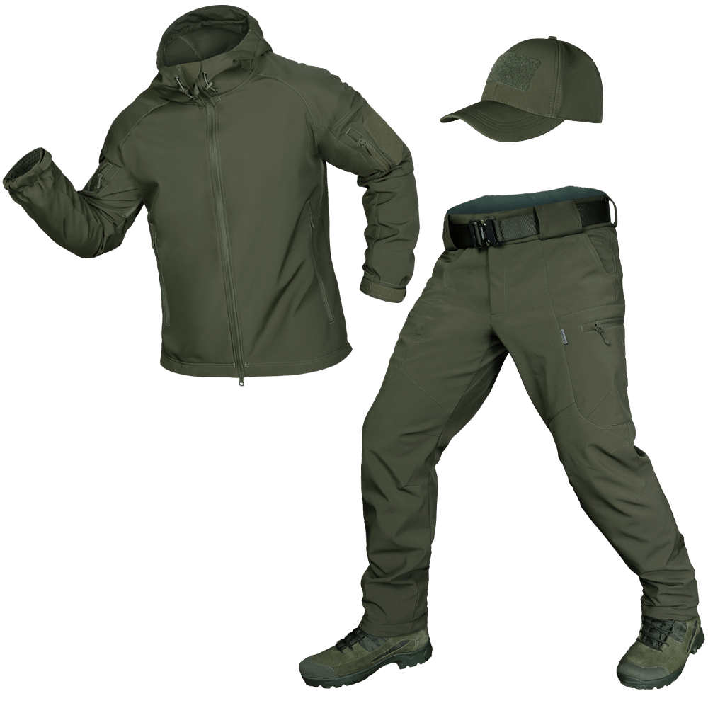 SoftShell Suit 2.0 Olive + Baseball Cap