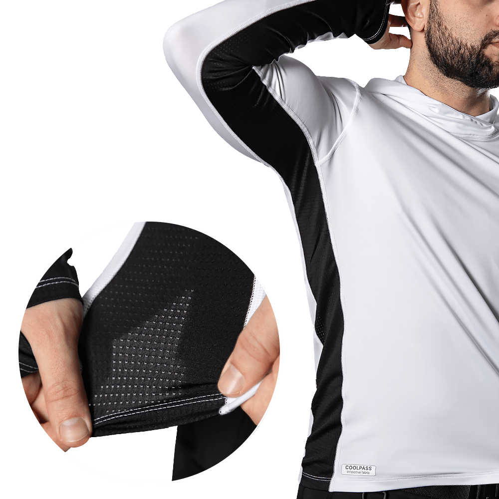 Chiton AirPro Hood Longsleeve White