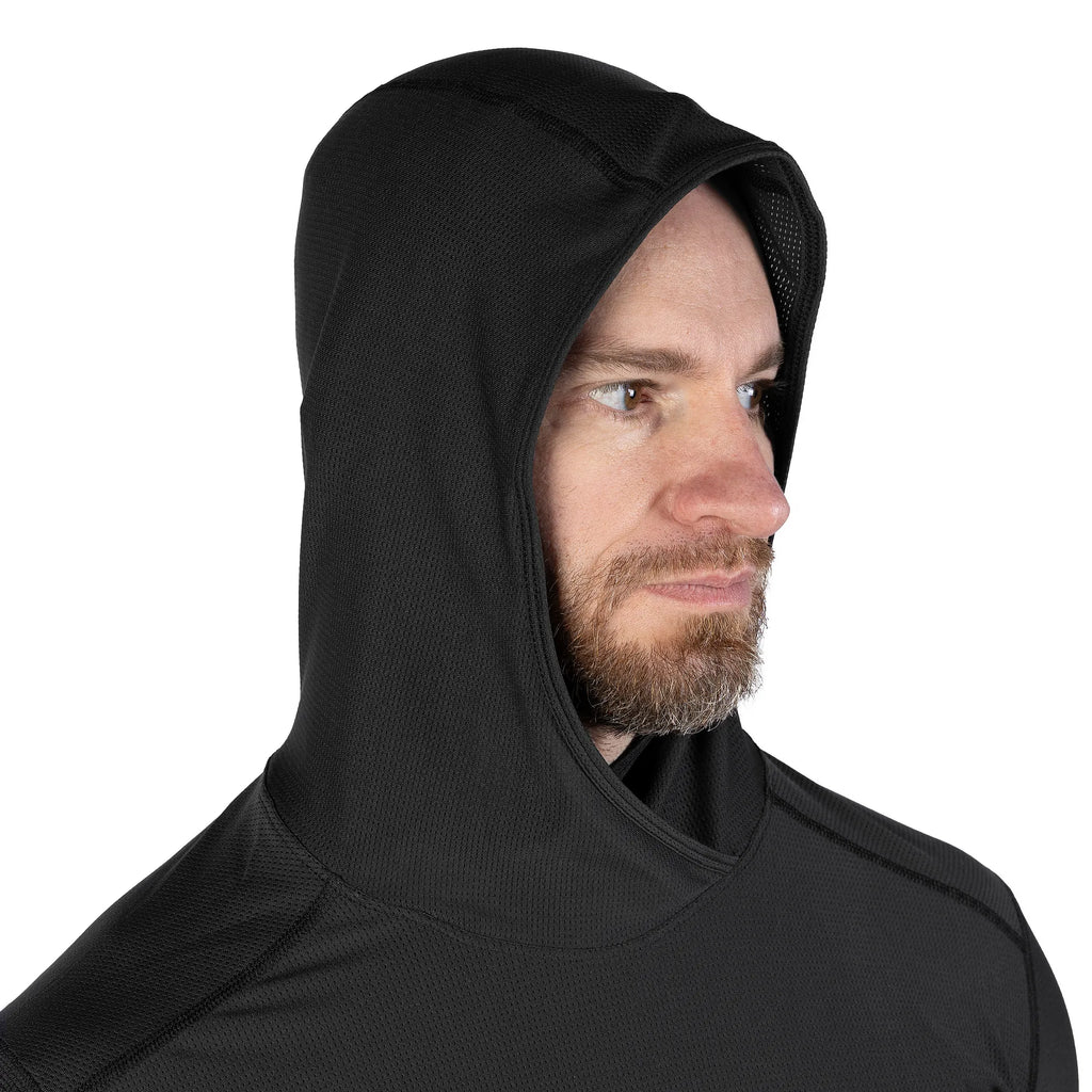 Лонгслів Chiton Hood 2.0 Чорний