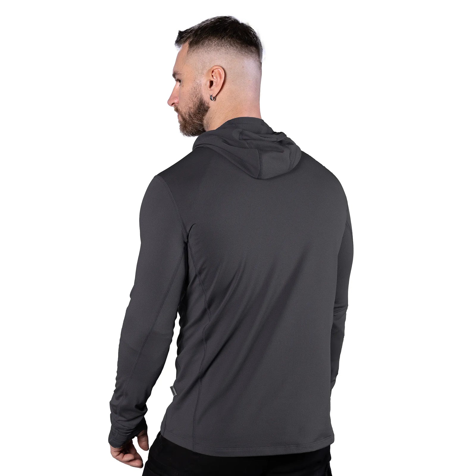 Longsleeve Chiton Hood 2.0 CoolPass ThermoGrid Grey