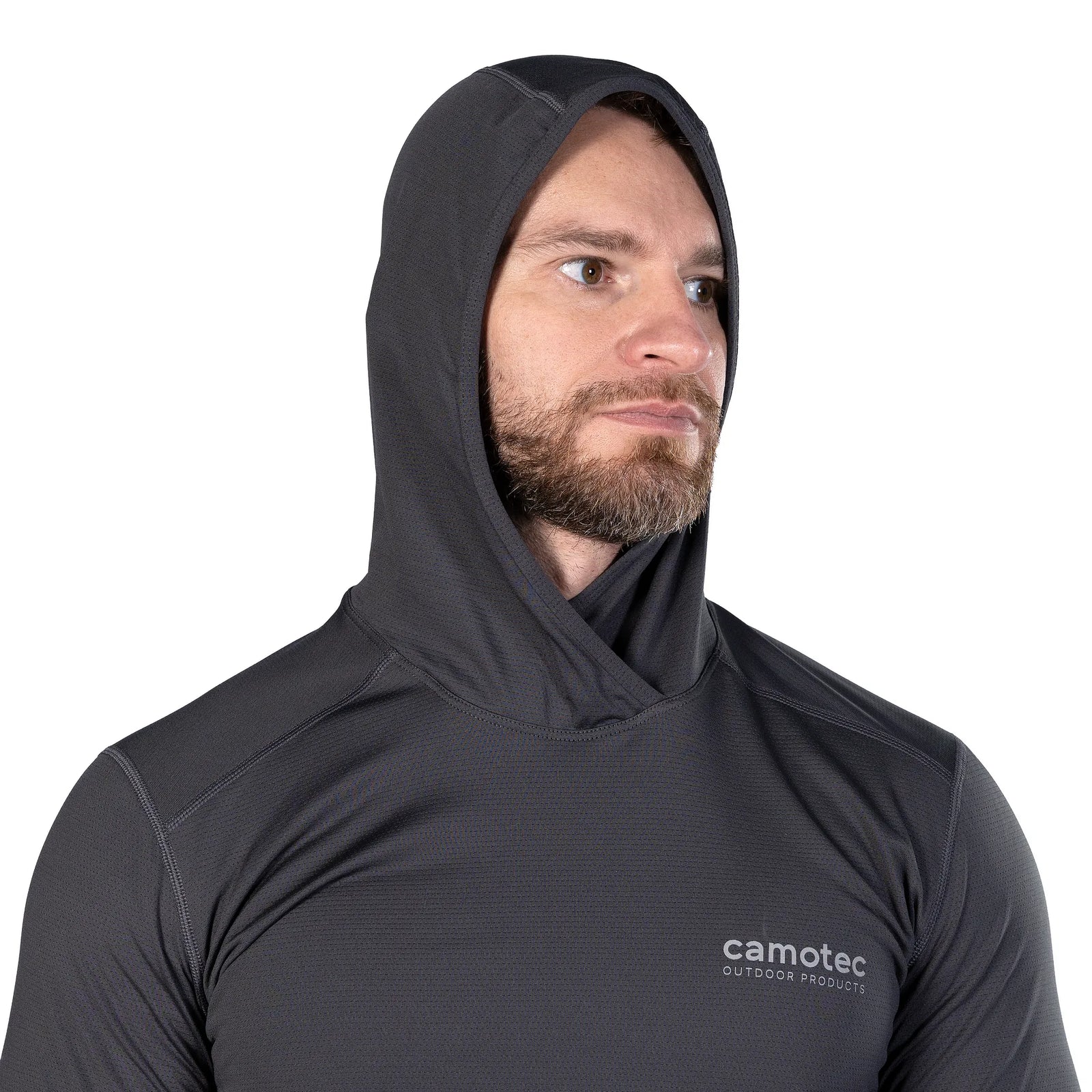 Longsleeve Chiton Hood 2.0 CoolPass ThermoGrid Grey