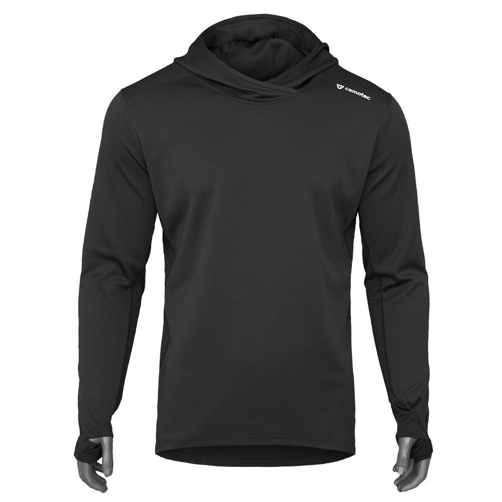 Chiton Air Hood Black Longsleeve