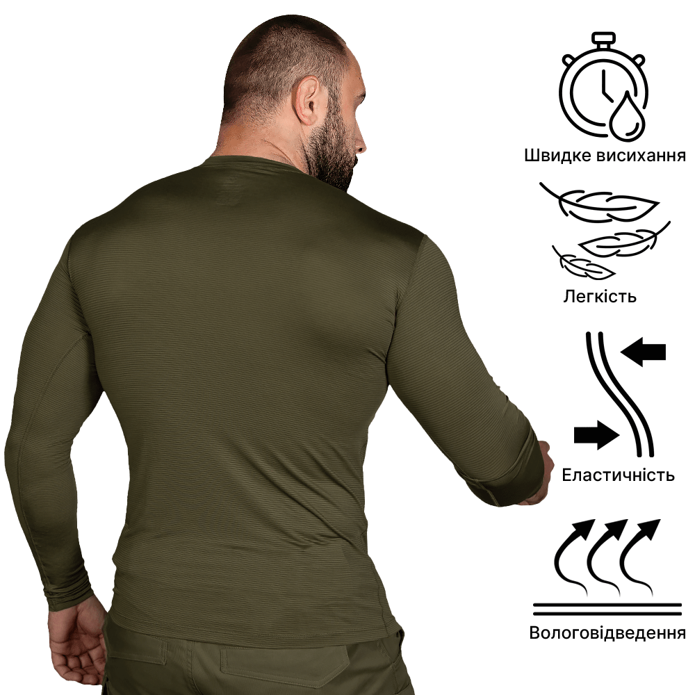 CoolTouch Longsleeve Olive Ukraine
